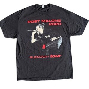 Post Malone Runaway Tour 2020 Graphic T-Shirt – Unisex Band Tee – Size XL